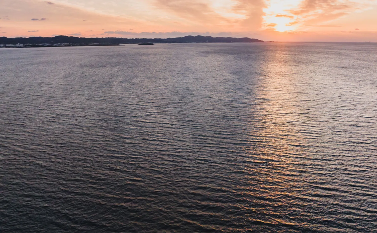 日々表情を変える夕景
