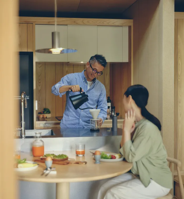 「つくる」を楽しむ、<br>キッチンとコーヒーブレイク